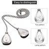 Patelai 4 Pieces Ceiling Fan Pull Chain Extender Ornament 12