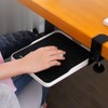 YANGHX Mouse Tray Clamp Under Desk Mouse Platform Clamp On