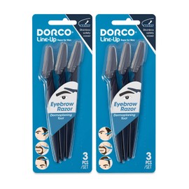 DORCO DORCO Line-Up Razor for Men - Ultimate Grooming Tool for Mustache & Beard (2 Pack)