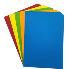 A4 160g Bright Coloured Assorted Card Pack (50 Sheets)