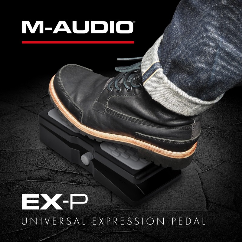 M-AUDIO EX-P Expression Pedal for Keyboards, MIDI Keyboards/Controllers and Supported