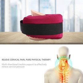 Neck Support, Cervical Traction, Soft and Comfortable Vibrating Neck Pillow Massage for Stress and Tension Relief, Travel Pillow