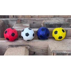 jameitop 24 bunte Mini Fußbälle aus Schaumgummi, perfekte Stressbälle Spielbälle Partygeschenke Kinderbälle Fußball Giveaways für Kindergeburtstag Turniere Vereine Schulen Events Mitgebsel