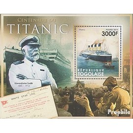 Prophila Collection Togo Block658 (Complete Edition) Mint NH ** MNH 2011 Titanic (Stamps for Collectors) Seafaring/Ships