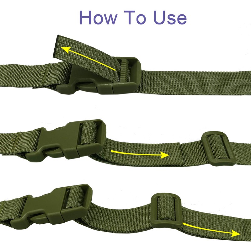 JETEDC Molle Suitcase Belt, Load Collapse Prevention, Belt 10 Set,