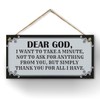 CARISPIBET Dear God home signs decorative kitchen signs living room