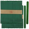 CraftySticks- 100 Pack 4.5 Inch Green Painted Popsicle Sticks, Wood
