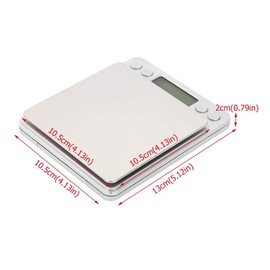 Digital Kitchen Scales High Accuracy Multifunction Food Scale Stainless Steel Flour Coffee Electronic Scales for Baking Cooking 3kg/0.1g