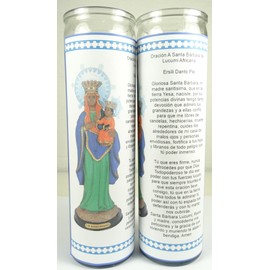 Gifts by Lulee, LLC Santa Barbara Africana Lucumi Santeria Mama Mambo Ezili Danto Haitian Vodou Sets De 2 O 4 Velas (2) (2)