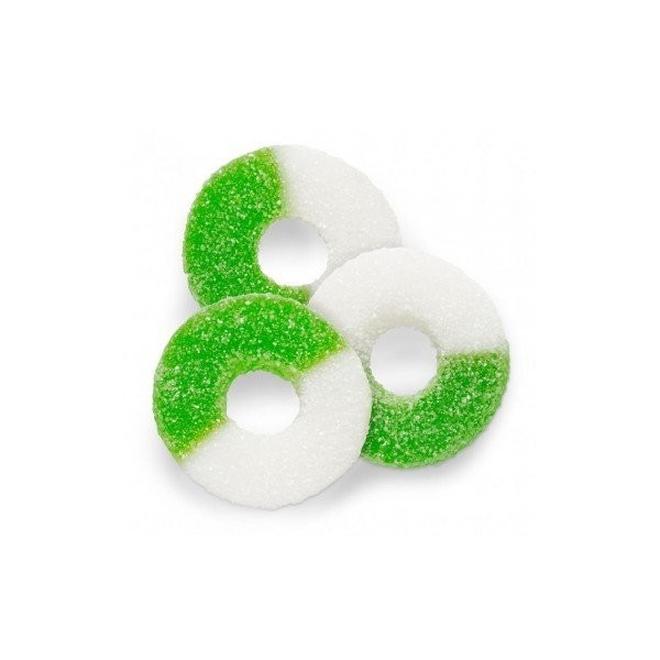 FirstChoiceCandy Gummi Sour Green Apple Gummy Rings (1 LB)