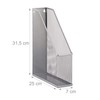 Relaxdays A4 Metal Mesh File Holder, Standing Magazine Rack, Eyelets