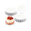 qiqee 9 Inch White Wave Cake Boards Round 15-Packs Circles