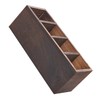 COHEALI Cosmetic Storage Box Wooden Makeup Brush Holder Organizer Desktop