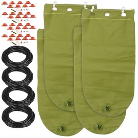 Royal Gardineer Watering Bag: Set of 4 Plant Watering System with 8 Adjustable Droppers, 11 L (Pot Plants Watering Kits, Flower Box Watering System)