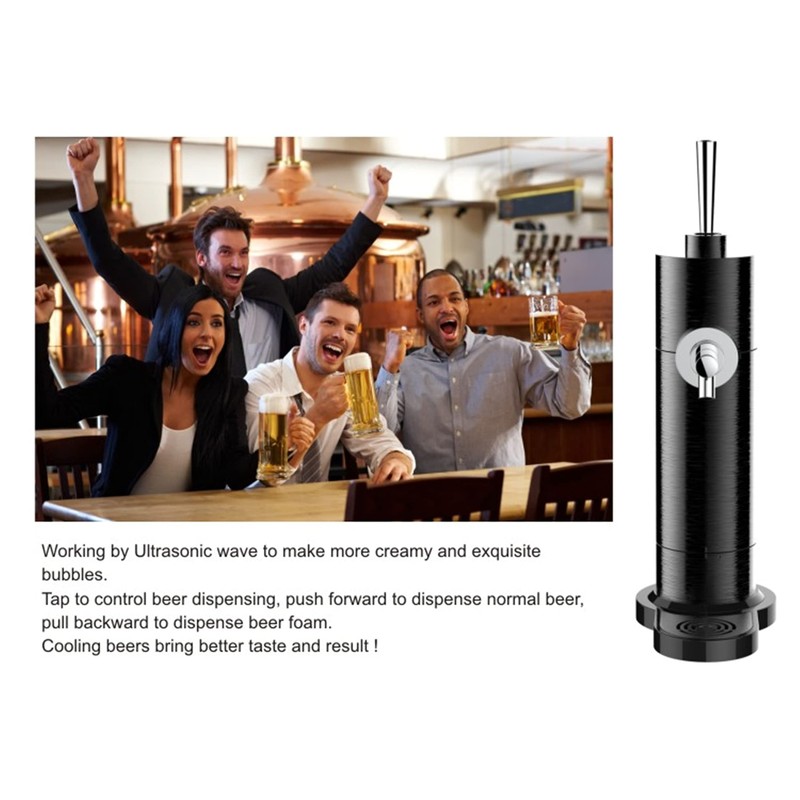 Draft Pour Beer Dispenser,Canned Beer Draft System,Beer Foam Maker,Mini Kegerator,Beer