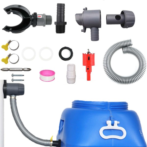 Rain Collector for Downpipes, Rain Butt Connection Downpipe, for Inner