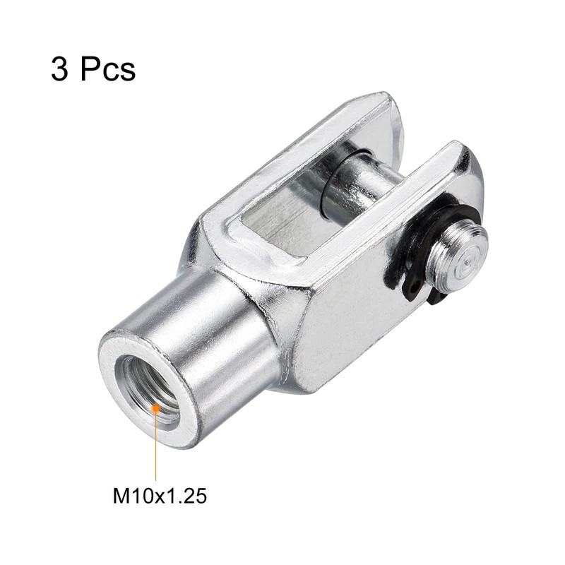 sourcing map Air Cylinder Rod Clevis M10 x 1.25 Internal