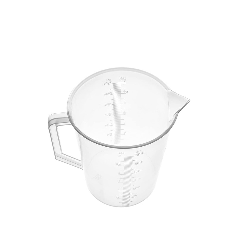 Othmro 3000ml Plastic Measuring Cup, Graduated Beaker Large 3L Measuring