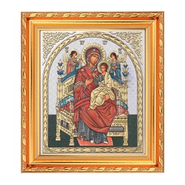 NKlaus - Mother of God All Kings - Icon in Frame with Glass 21 x 18 cm - Iconography 16580