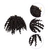 Healvian 4pcs Boho Braids Extensions Spring Curly Synthetic Hair Extensions