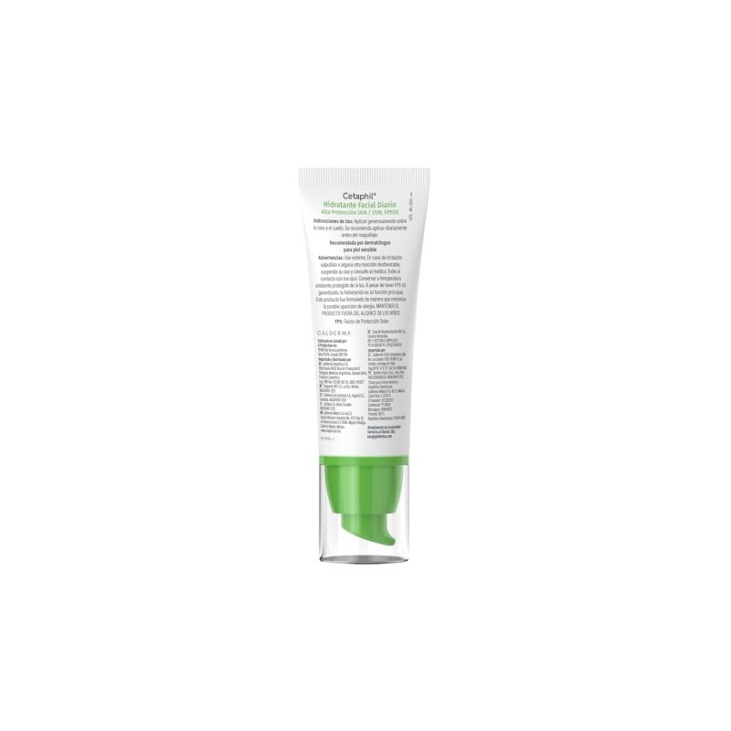 Cetaphil Hidratante Facial Diario FPS 50 Piel Sensible Mixta Grasa