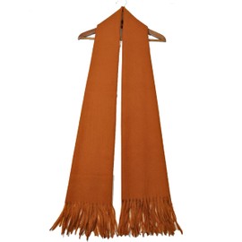Shanlin Large Size Unisex Imitation Cashmere Winter Scarves for Men and Women (Caramel)