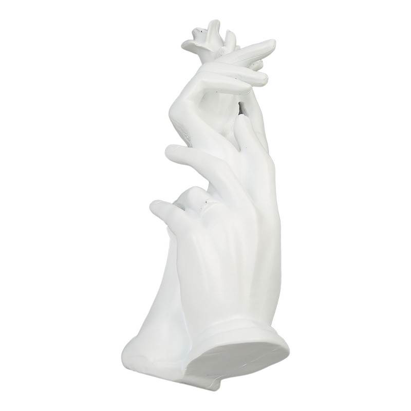 Hand Display Stand White Resin Smoothing Elegant Multifunction Jewelry Display