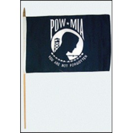 AES Pow Mia 12"x18" Stick Flag (1)