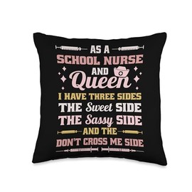 Campus Healthcare School Clinic School Nursing Proud Nurse School Health Advocate Throw Pillow, 16x16, Multicolor