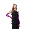 sodknow Metallic Long Gloves, Purple, 21"
