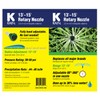K Rain 80°-360° Adjustable Rotary Nozzle 13'-15', 6 Pack