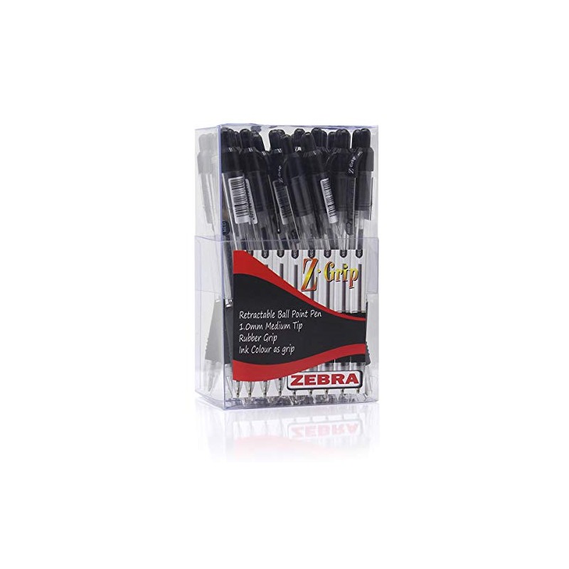 30 Zebra Z-Grip Retractable Ballpoint Pens