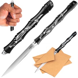 5.5" Knife - Small Black Knife - Japanese Utility - Sharp Knives - Letter and Envelope Opener - Pocket Knife for Men and Women - Best Gift Idea 130129-1