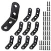 10 Pcs Black Corner Bracket,Right Angle Brackets 90 Degree,Stainless Steel