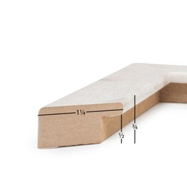 Frame USA 16x20 Picture Frame, White, Rustic Series, Wall Hanging Frame with High Clarity Plexiglass