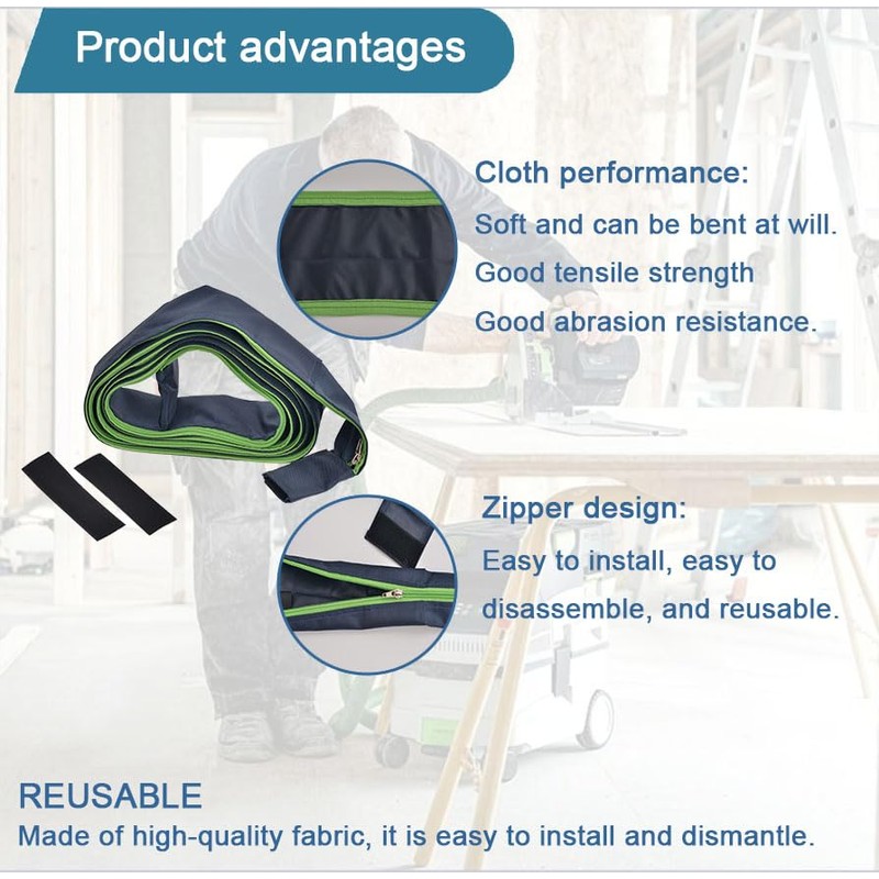 HNSL 5m Nylon Vacuum Hose Protective Cover for 32-37mm Outer