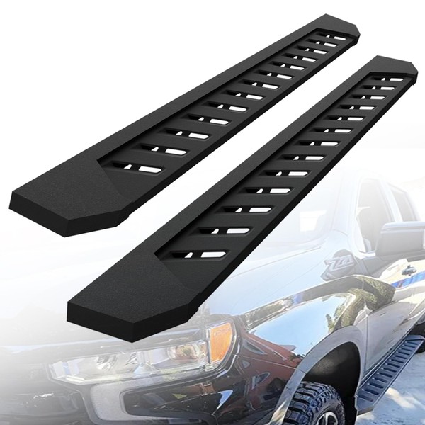 ONINE CRB830838 Clutch Running Boards Custom Fit 2019-2024 Dodge Ram 1500 New Body Crew Cab Side Step Nerf bar (do not fit 2019-2024 ram 1500 Classic),7 Inch Wide Texture Black