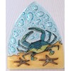 Blue Crab Art Glass Night Light