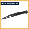 Partuto 12inch Car Rear Windshield Wiper Blade Arm Set for