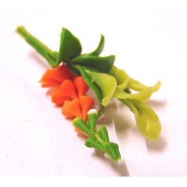 Tumdee Miniatures Dolls House Miniature Single Red Foxglove Flower Miniature Accessory