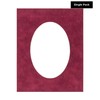 3x5 Mat For 6x7.5 Frame - Precut Dark Red Suede