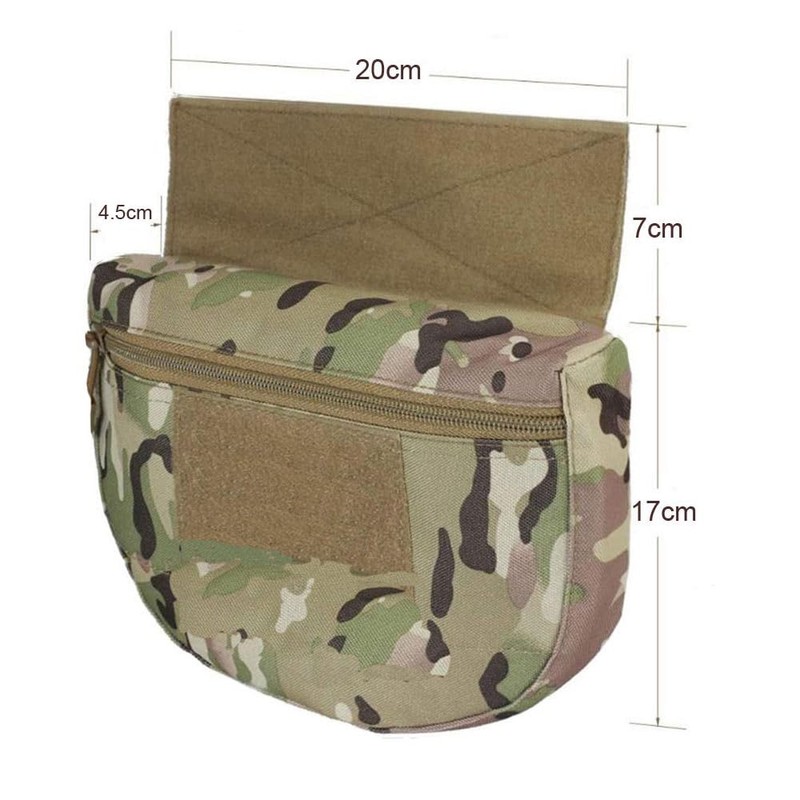 Multicam Tactical Vest Abdominal Drop Dump Bag Pouch Dangler MOLLE