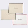 Dean and Deluca Heavy Overlock Placemat Natural x Green Approx