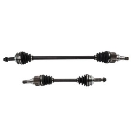 TRQ Front Driver and Passenger Side CV Axle Assembly Set 2 Piece Compatible with 2012-2019 Toyota Prius C