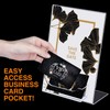 Remerry 12 Pcs Acrylic Sign Holder with Business Card Holder