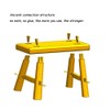 ANQILEE Handmade Solid Wood Stool Milking10 Height Wooden Step Stool
