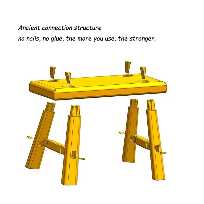 ANQILEE Handmade Solid Wood Stool Milking10 Height Wooden Step Stool