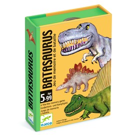 DJECO Batasaurus Card Game | Fun Memory Battle Game for Adults and Kids | Ages 5+ | 2-4 Players | Average Playtime 10 Minutes (35136A)