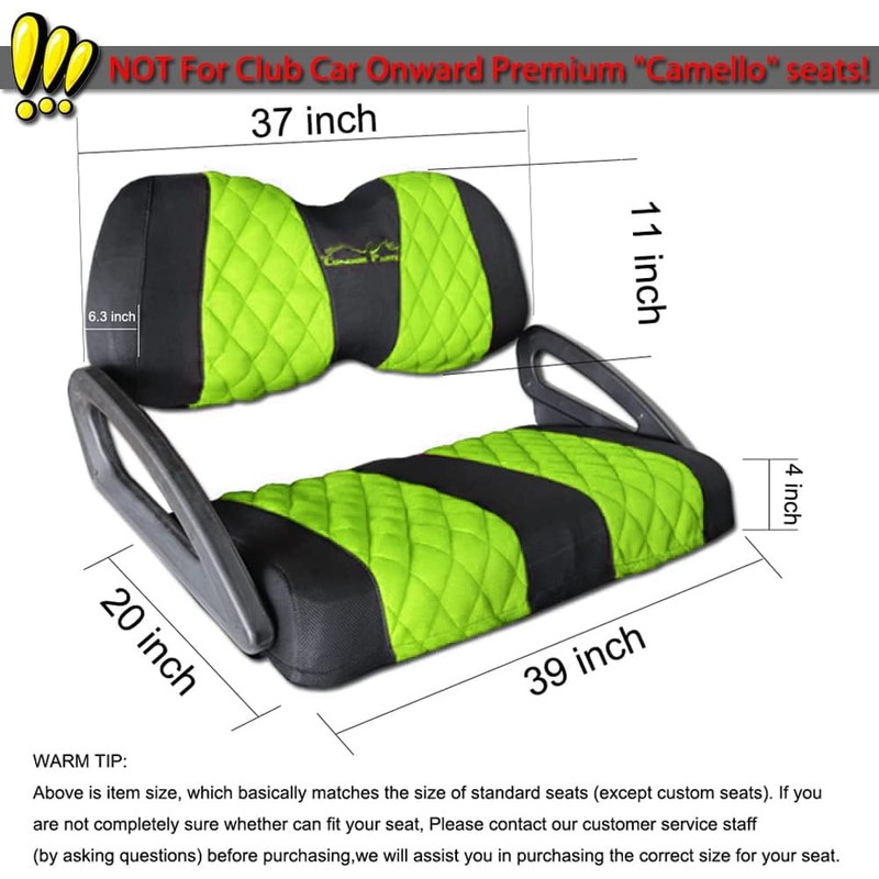 Golf Cart Seat Covers for Club Car Precedent,DS and Yam