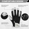 STONELIGHT Unisex Gardening Gloves Made with Leather & Spandex -